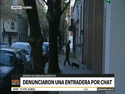 Entradera en Palermo, una vecina alerta y una advertencia por chat