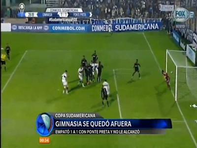 Copa Sudamericana: Gimnasia no pudo con Ponte Preta