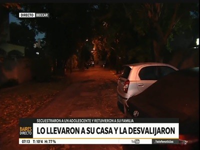 Raíd delictivo y tiroteo en Beccar