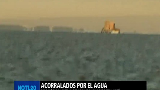 Melincué, sitiada por el agua