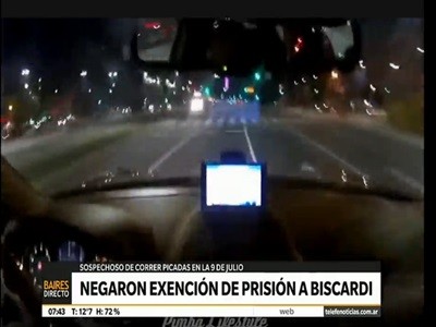 Negaron la exención de prisión a Biscardi por las picadas
