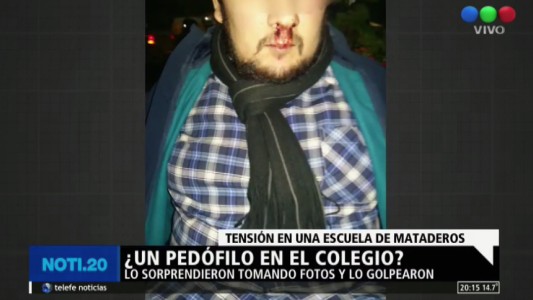 Arresto ciudadano a un hombre que tomaba fotos en la puerta de un colegio