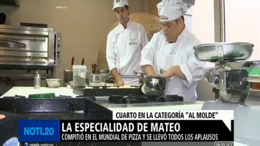 Mateo: compitió en el Mundial de la Pizza y se llevó todos los aplausos