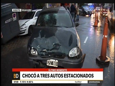Choque múltiple en Villa Luro