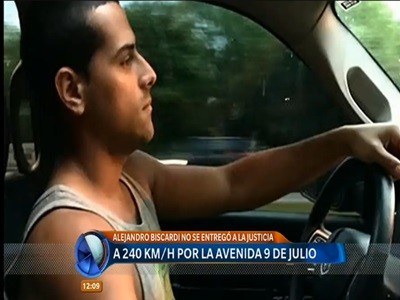 Pidieron la exención de prisión de Biscardi, el corredor de picadas prófugo