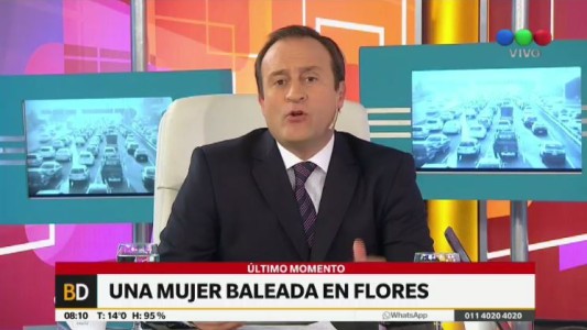 Una mujer fue baleada en Flores