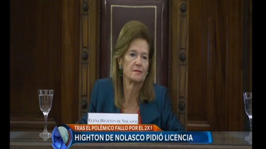 Highton de Nolasco pidió licencia como jueza de la Corte Suprema
