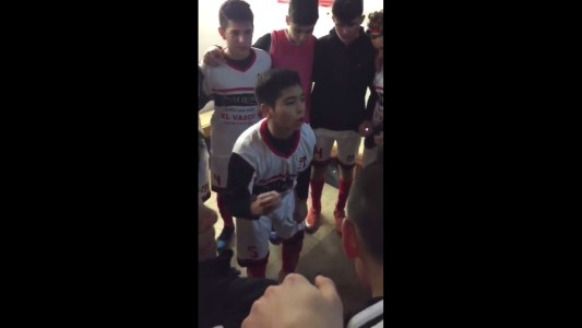 El aguerrido discurso de un nene antes de salir a jugar un partido