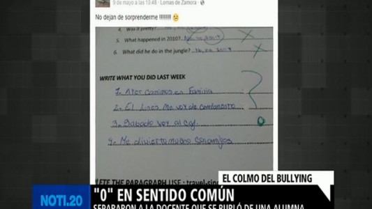 Escrache en las redes a una profesora de inglés de Banfield que se burló de una alumna