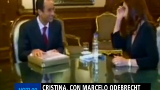 Cristina, con Marcelo Odebrecht
