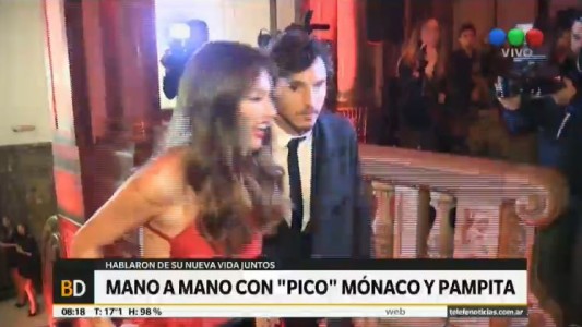 "Pampita" y "Pico" Mónaco hablaron con Telefe Noticias