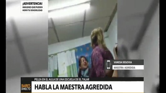 Maestra agredida por una madre: "Fue un tristísimo momento"