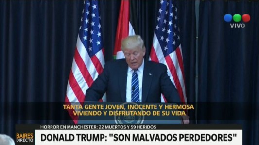 Trump condenó el atentado en Manchester: "Son perdedores"
