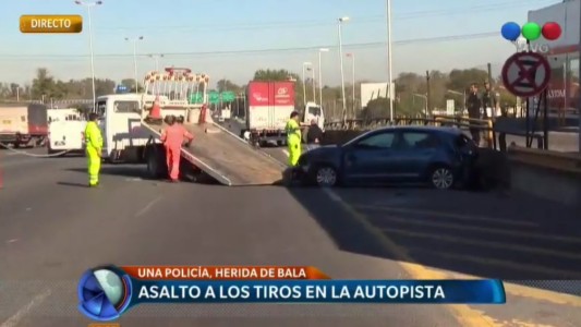 Tiroteo y persecución en autopista Riccheri