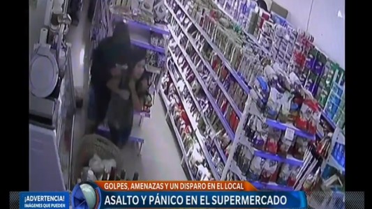 Asalto y pánico en un supermercado de La Plata