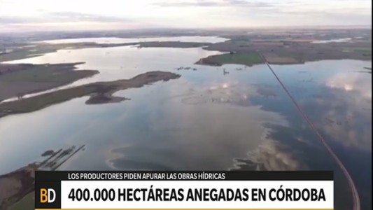 Hay más de 400.000 hectáreas anegadas en el sur de Córdoba