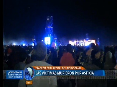 Las víctimas del recital del Indio Solari murieron por asfixia