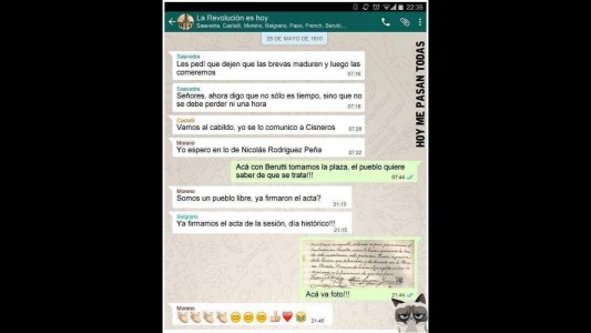 "El WhatsApp Patrio": la cadena que se viralizó por el 25 de Mayo