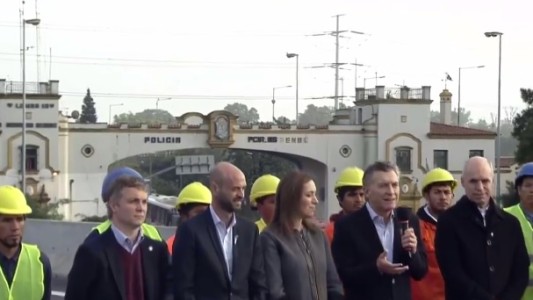 Macri inauguró una tramo del viaducto de Puente La Noria: "De esto se trata construir un país"