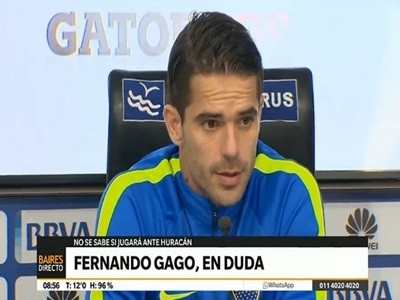 Gago, en duda para el partido con Huracán