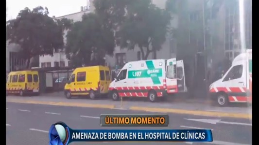 Amenaza de bomba en el Hospital de Clínicas