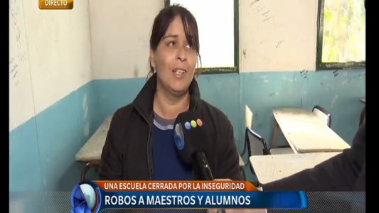 Sin clases por la inseguridad: "Es triste tener que llegar a esta medida para que nos escuchen"