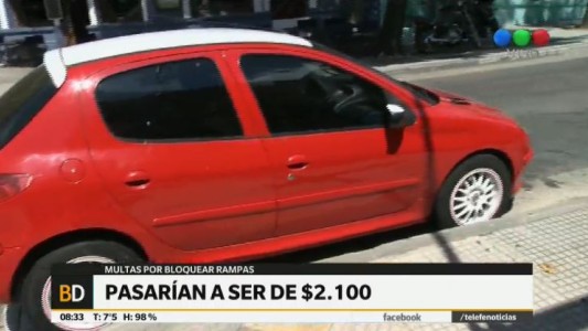 Triplicarán el valor de las multas para quienes bloqueen rampas para discapacitados