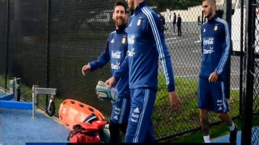 Messi e Icardi entrenaron en Australia para el amistoso frente a Brasil