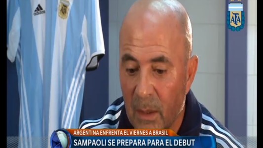 Sampaoli, sobre la clasificación al Mundial: "Contamos con un factor a favor que es tener al mejor del mundo"