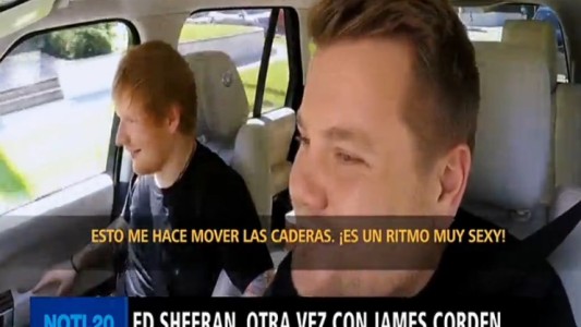 Ed Sheeran con James Corden