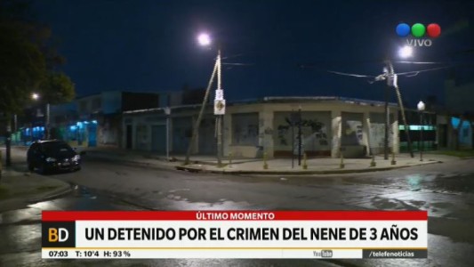 Mataron de un balazo por la espalda a un nene de tres años