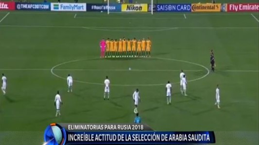 La selección árabe no quiso sumarse al minuto de silencio