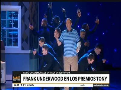 Frank Underwood en los premios Tony