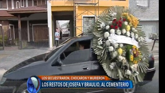 Dolor en la despedida de Braulio y Josefa en Lomas de Zamora