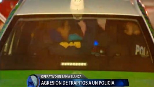 Agresión de trapitos a un policía en Bahía Blanca