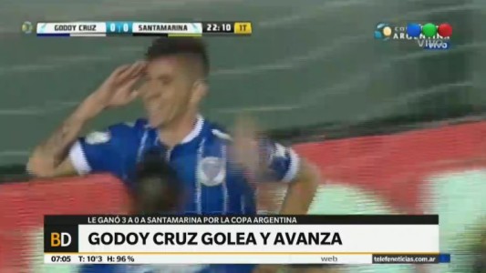 Godoy Cruz eliminó a Santamarina en Sarandí