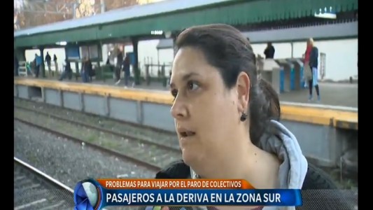 Pasajeros a la deriva en zona sur del conurbano bonaerense