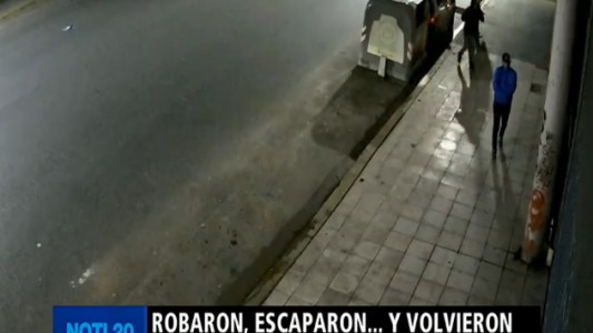 Palermo: robaron, escaparon... y volvieron