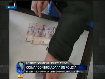 Policías coimeros encontrados "in fraganti"