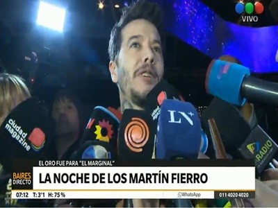 El Martín Fierro de Oro para "El Marginal"