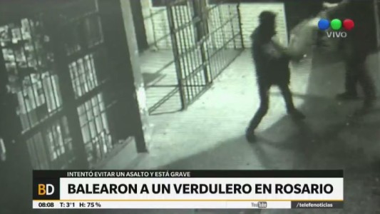 Balearon a un verdulero en Rosario