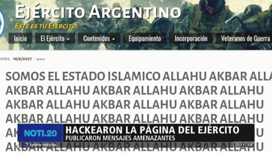 Hackearon la página web del ejército argentino y subieron imágenes de ISIS