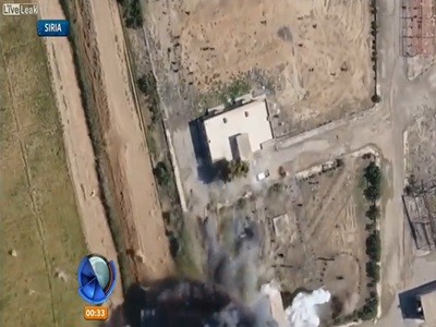 Atentado terrorista captado por un dron en Siria