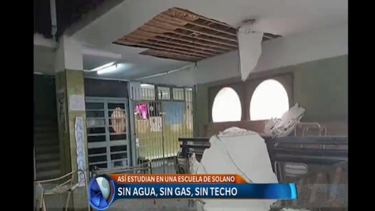 Escuela sin gas, sin agua y sin techo: "Tiene 50 años y nunca se hizo un buen mantenimiento"