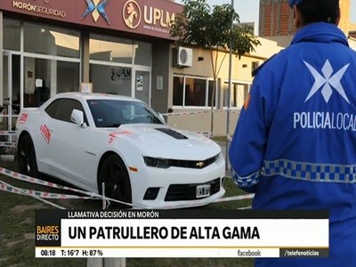 Patrullero de alta gama para la Municipalidad de Morón