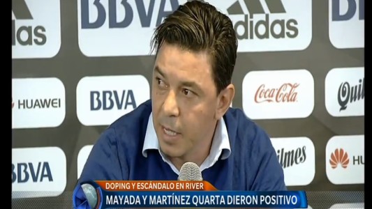 Doping en River: "Fueron 24 horas difíciles de preocupación e indignación", dijo Gallardo