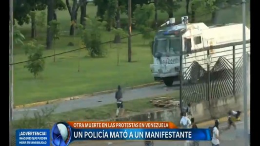 Policía mató a un manifestante en Venezuela