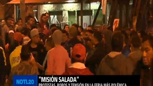 "Misión Salada": protestas, robos y tensión en la feria más polémica