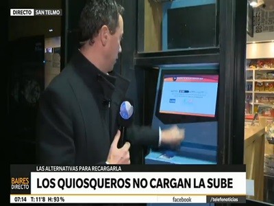 Colapsaron las terminales de carga virtual de SUBE