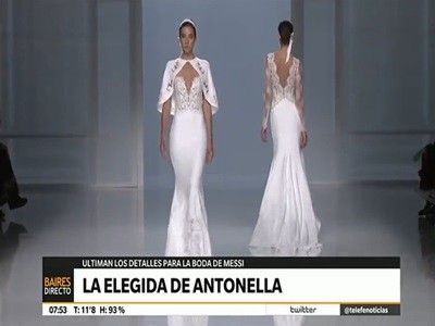 El vestido que usará Antonela Roccuzzo en el casamiento